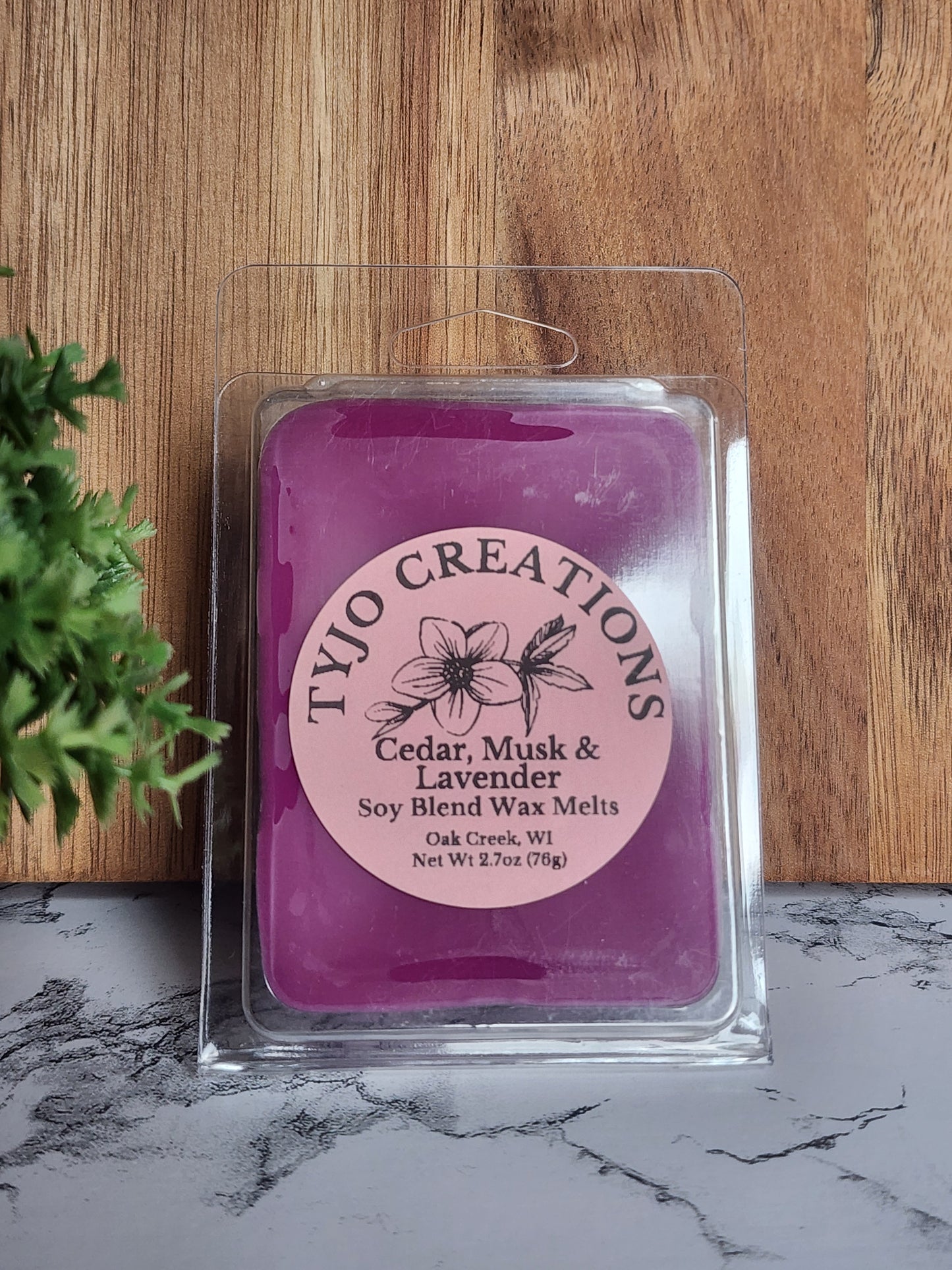 Cedar, Musk & Lavender Wax Melt