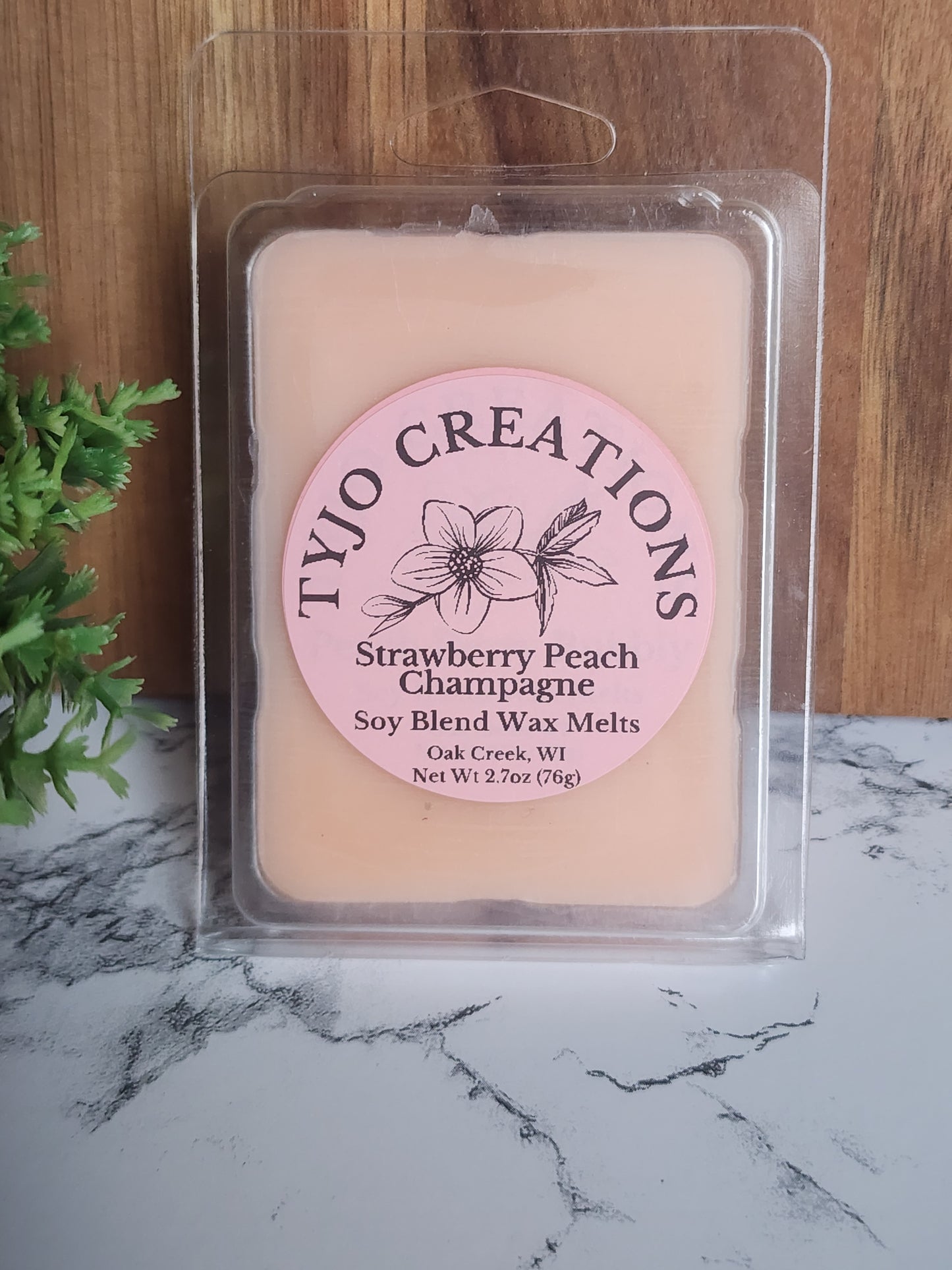 Strawberry Peach Champagne Wax Melt