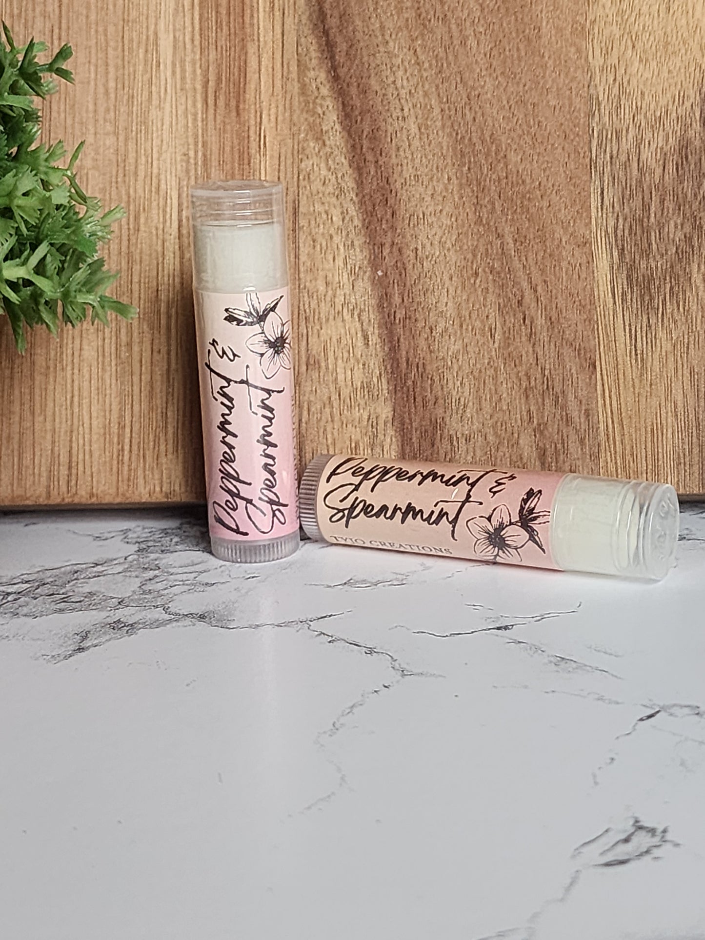 Peppermint & Spearmint Lip Balm (Hard)