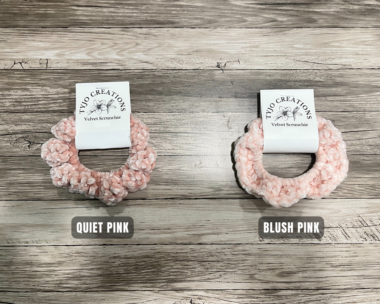 Warm Tone Velvet Scrunchies