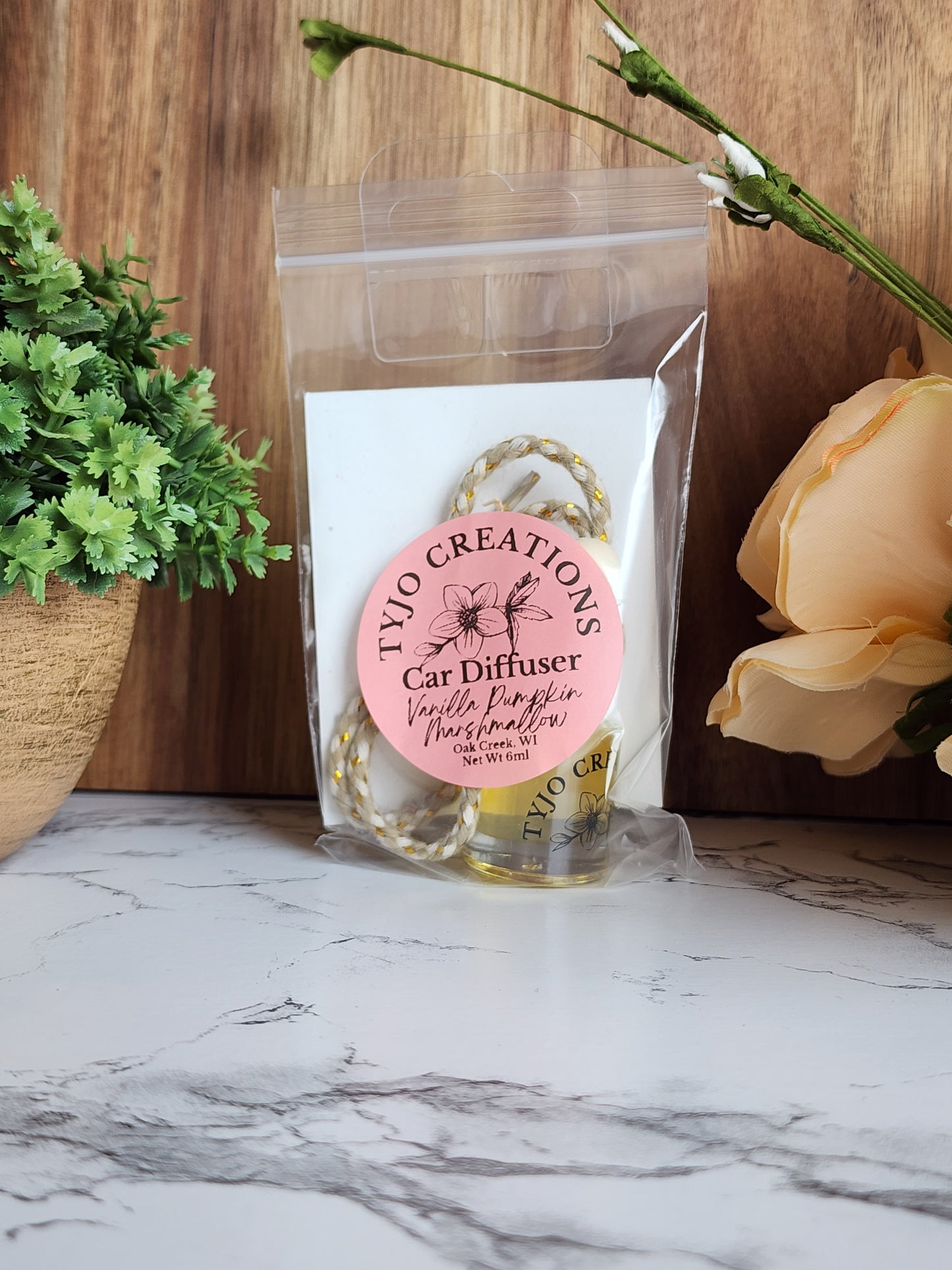 Vanilla Pumpkin Marshmallow Car Diffuser