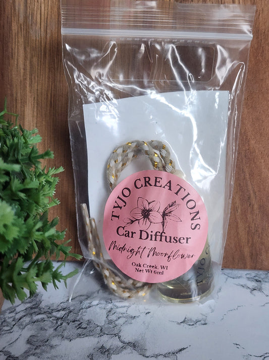 Midnight Moonflower Car Diffuser