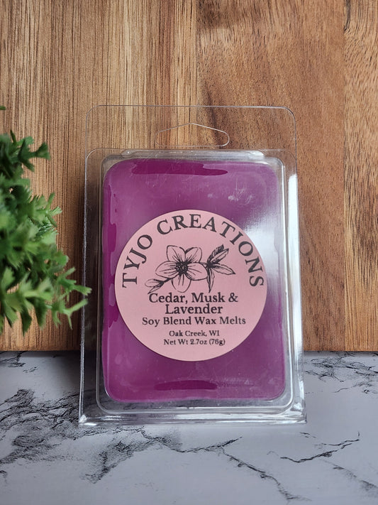 Cedar, Musk & Lavender Wax Melt